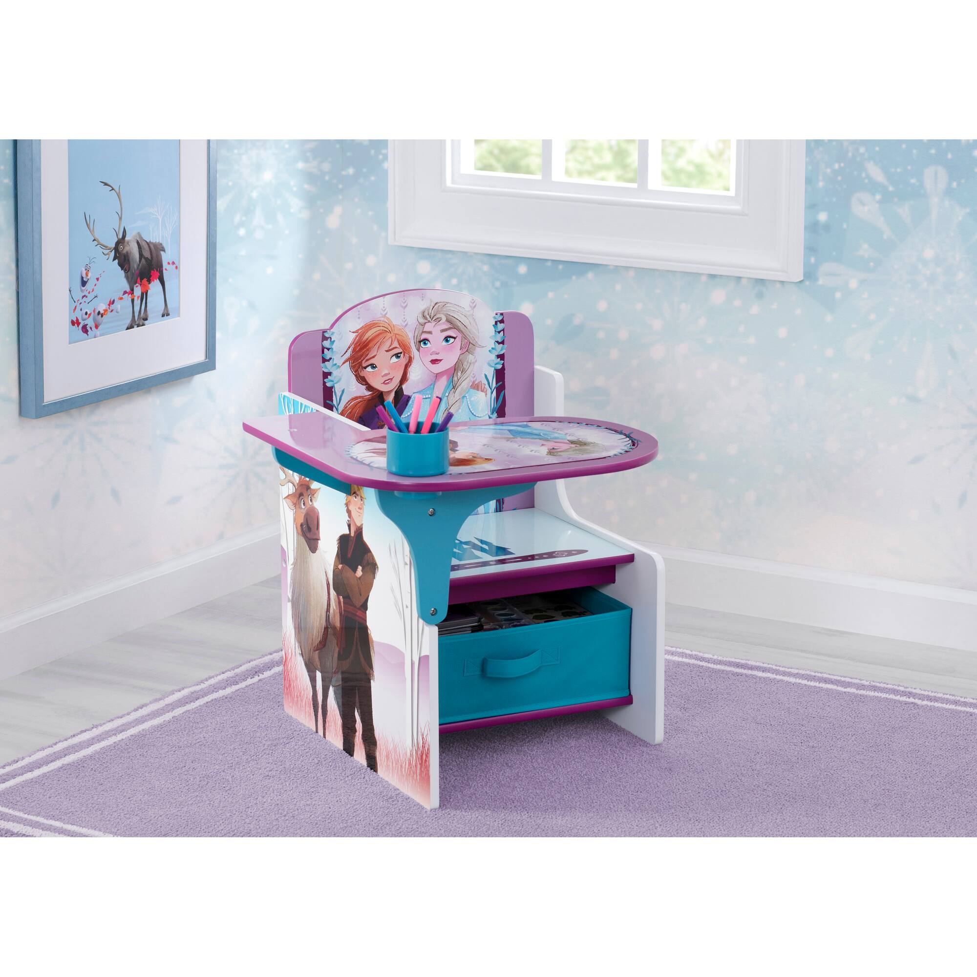 Disney® Frozen II Chair Desk with Storage Bin